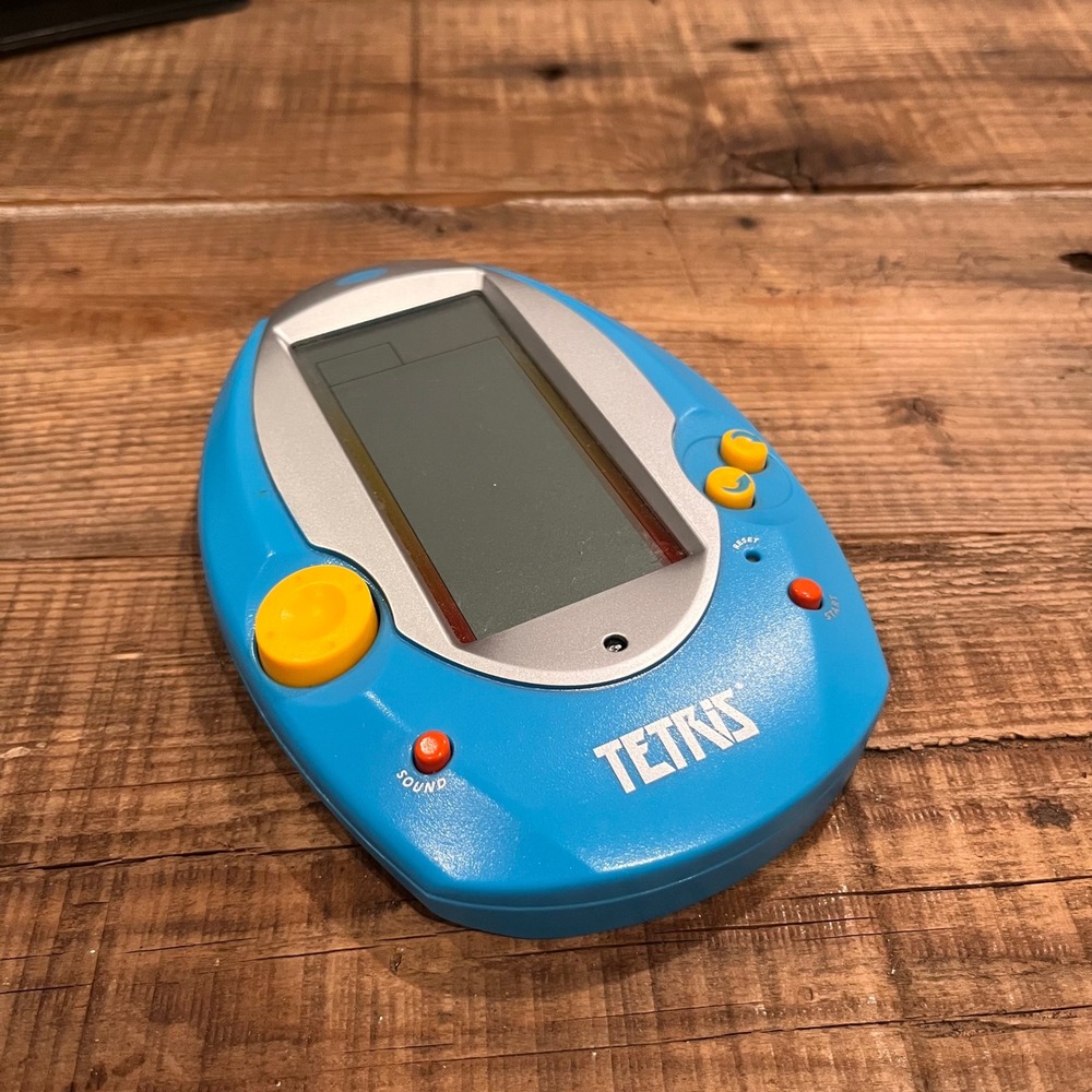 Radica Tetris Handheld Electronic Game Blue Retro 2005 75050 Tested See Video